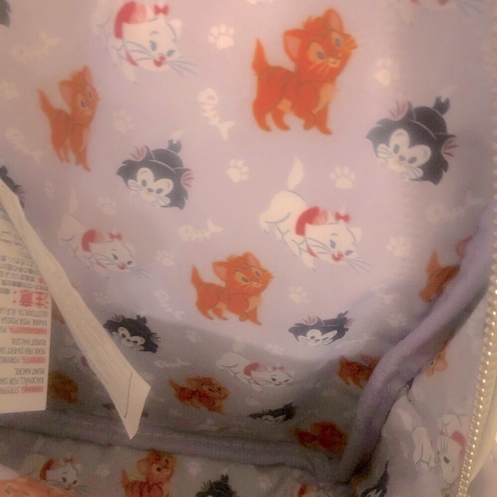 NWOT Disney Gray and Orange Kids Backpack - Picture 6 of 7